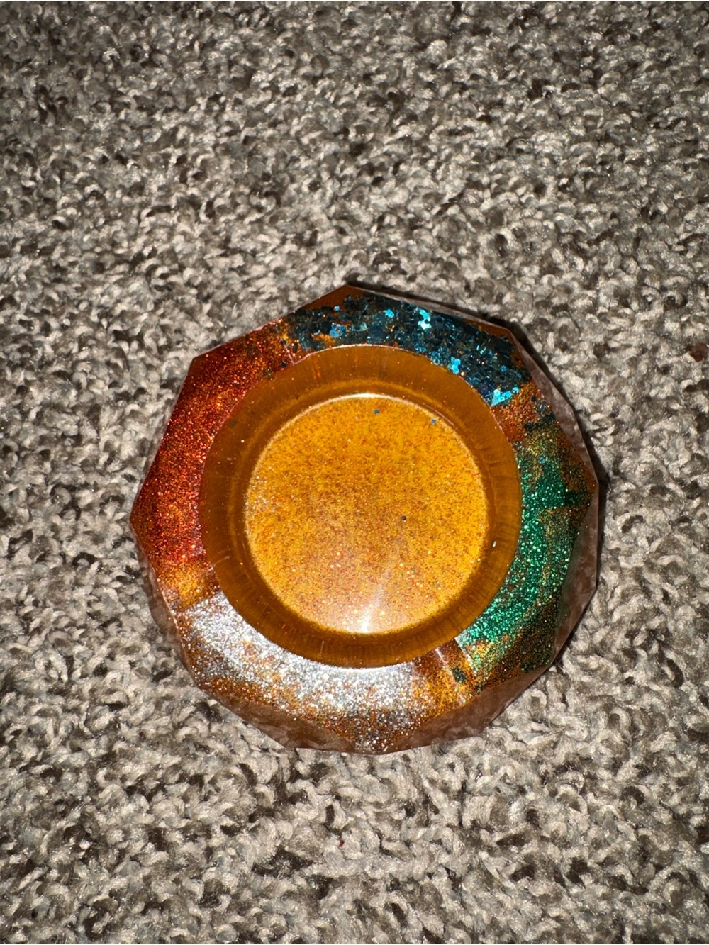 Handcrafted Multicolor Resin Home Art Dish